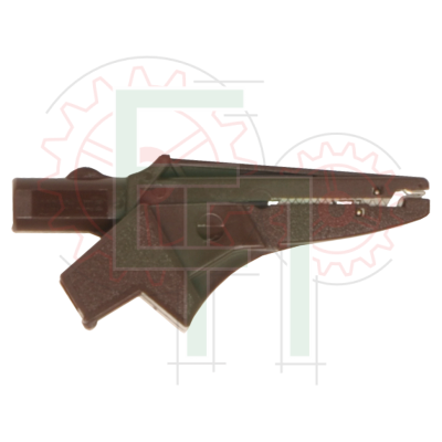 А 1297 --- Зажим крокодил, коричневий